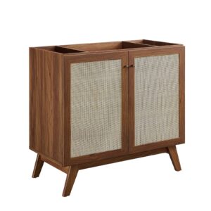 Soma 36” Bathroom Vanity Cabinet (Sink Basin Not Included) By Modway - EEI-6588 - Walnut