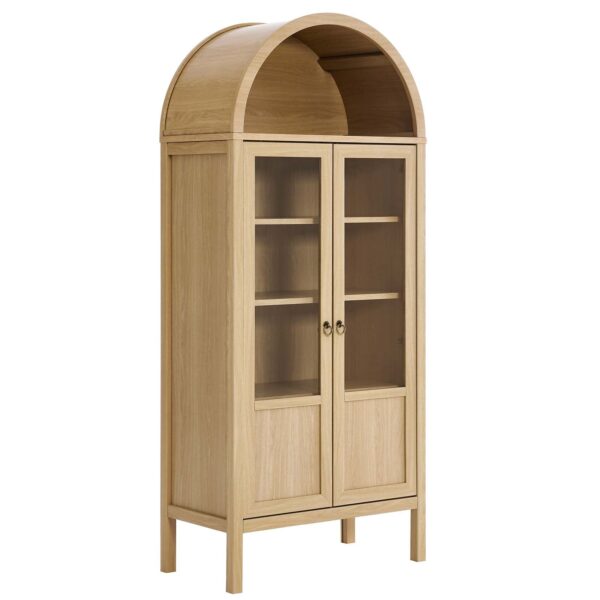 Tessa Tall Storage Display Cabinet By Modway - EEI-6638 - Oak