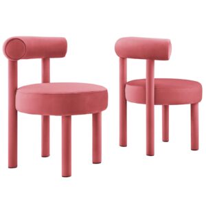 Toulouse Performance Velvet Dining Chair - Set of 2 By Modway - EEI-6706 - Blossom