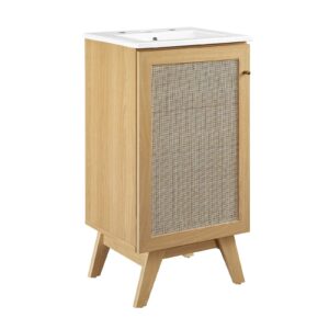 Soma 18” Bathroom Vanity By Modway - EEI-6711 - Oak White
