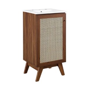 Soma 18” Bathroom Vanity By Modway - EEI-6711 - Walnut White