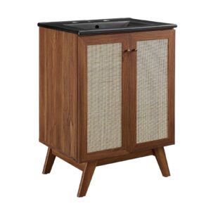 Soma 24” Bathroom Vanity By Modway - EEI-6714 - Walnut Black