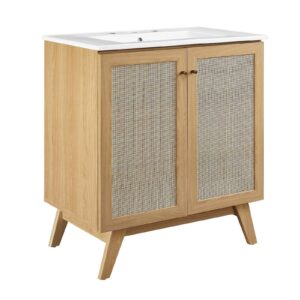 Soma 30” Bathroom Vanity By Modway - EEI-6715 - Oak White