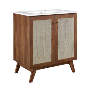 Soma 30” Bathroom Vanity By Modway - EEI-6715 - Walnut White