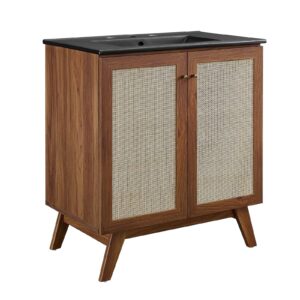 Soma 30” Bathroom Vanity By Modway - EEI-6716 - Walnut Black