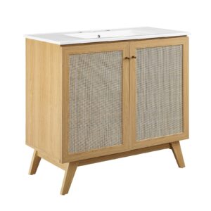 Soma 36” Bathroom Vanity By Modway - EEI-6717 - Oak White