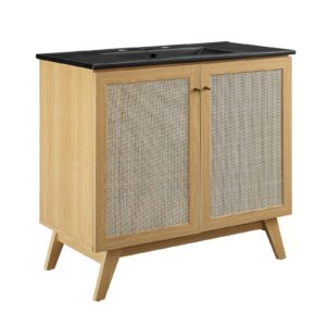 Soma 36” Bathroom Vanity By Modway - EEI-6718 - Oak Black
