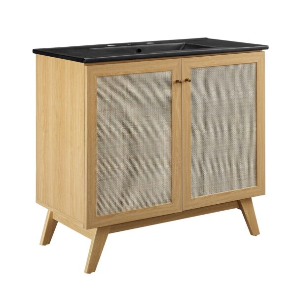 Soma 36” Bathroom Vanity By Modway - EEI-6718 - Oak Black