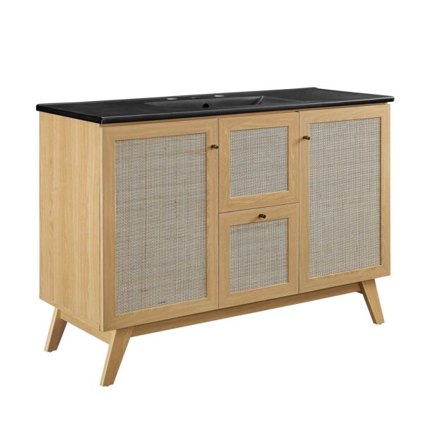 Soma 48” Single Sink Bathroom Vanity By Modway - EEI-6720 - Oak Black