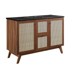 Soma 48” Single Sink Bathroom Vanity By Modway - EEI-6720 - Walnut Black
