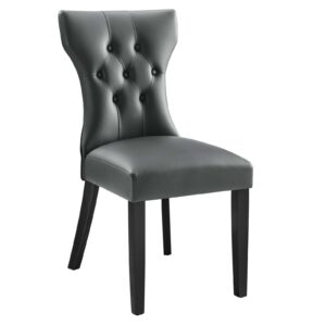 Silhouette Dining Vinyl Side Chair By Modway - EEI-812 - Gray