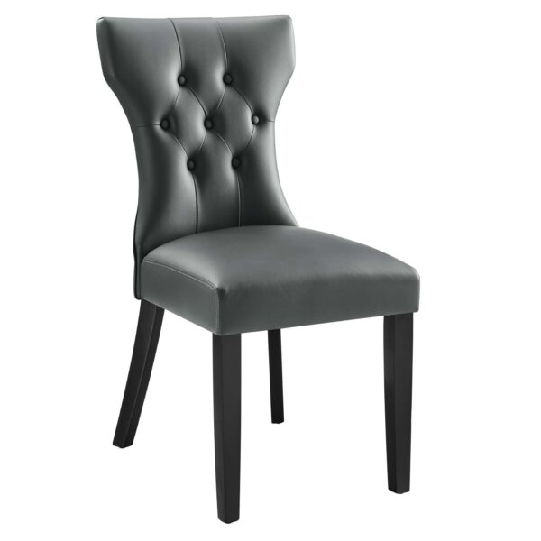 Silhouette Dining Vinyl Side Chair By Modway - EEI-812 - Gray
