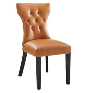 Silhouette Dining Vinyl Side Chair By Modway - EEI-812 - Tan
