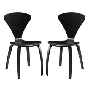 Vortex Dining Chairs Set of 2 By Modway - EEI-899 - Black