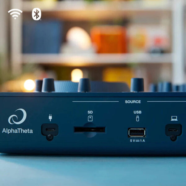 AlphaTheta Omnis Duo 2-deck Portable Battery-Powered All-in-One DJ System with Bluetooth - Image 6
