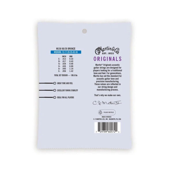 Martin Authentic Acoustic Superior Performance 80/20 Bronze Guitar Strings - Image 9