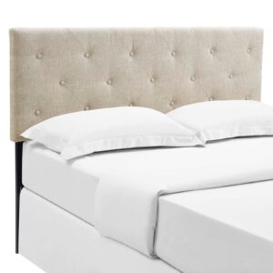 Terisa Queen Upholstered Fabric Headboard By Modway - MOD-5370 - Beige