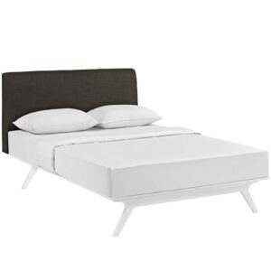 Tracy Queen Bed By Modway - MOD-5766 - White Brown