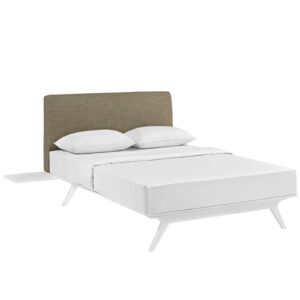 Tracy 3 Piece Queen Bedroom Set By Modway - MOD-5786 - White Latte