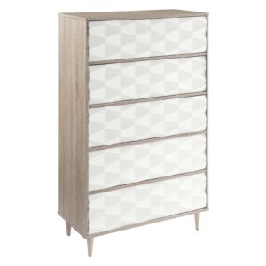 Vespera 5-Drawer Chest By Modway - MOD-7082 - Oak White