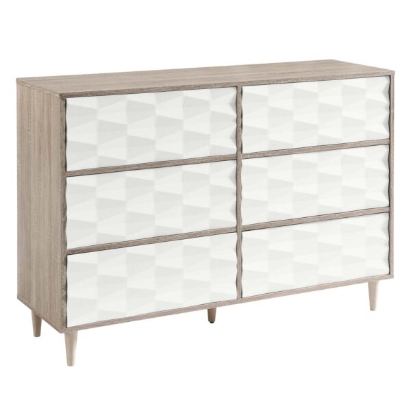 Vespera 6-Drawer Dresser By Modway - MOD-7083 - Oak White