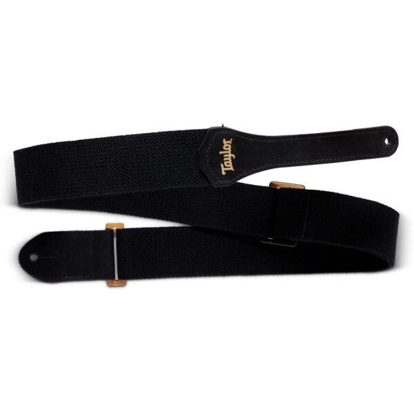 Taylor GS Mini Cotton 2" Guitar Strap (with Amber Buckle) - Image 4