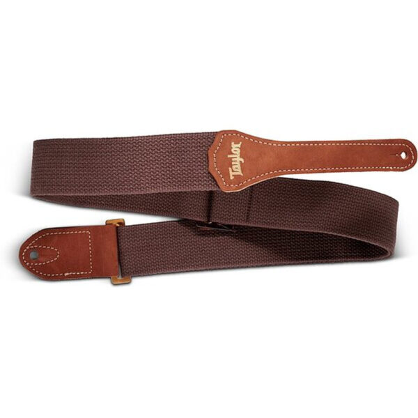 Taylor GS Mini Cotton 2" Guitar Strap (with Amber Buckle) - Image 5