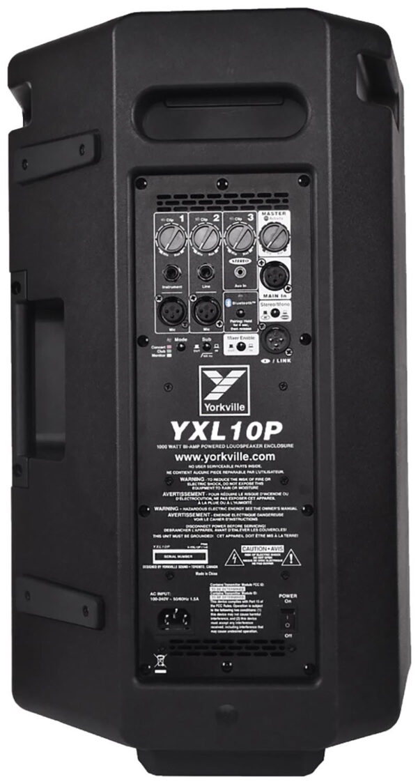 Yorkville YXL10P 1000 Watt 10” Full Range Active Loudspeaker FOH / Monitor Combo - Image 4