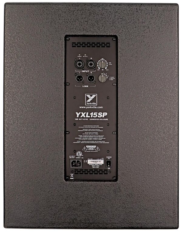 Yorkville YXL15SP 1000 Watt 15” Powered Subwoofer - Image 4