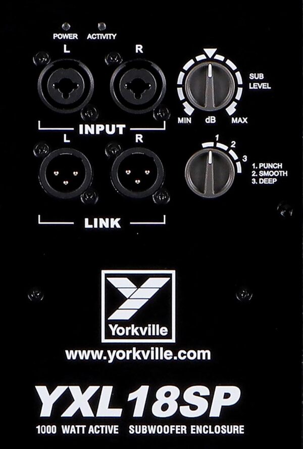 Yorkville YXL18SP 1000 Watt 18" Powered Subwoofer - Image 4