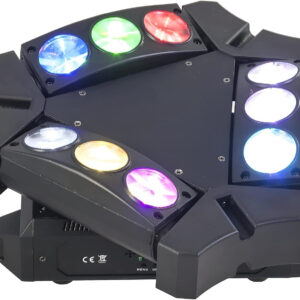 Intimidation 9BEAM-MINI Spider 9 x 10W RGBW LED Dynamic Light Effect