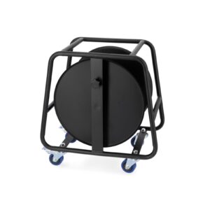 Adam Hall Industrial Cable Drum with Castors Size S Steel Frame for Multicore