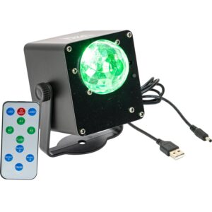 Ibiza TINYLED-RGB-ASTRO Battery Pocket Size 3 x 1W RGB Astro Light *BSTOCK*