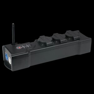 Showgear PowerBOX 3 CRMX Power Strip LumenRadio CRMX Wireless DMX Receiver