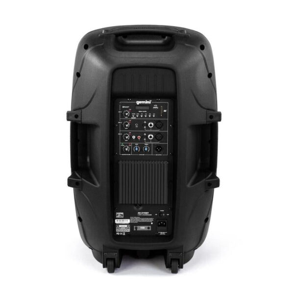 Gemini AS-2115BT-PK 2000W 15” Active Bluetooth PA Speaker System with Stand, Mic - Image 7