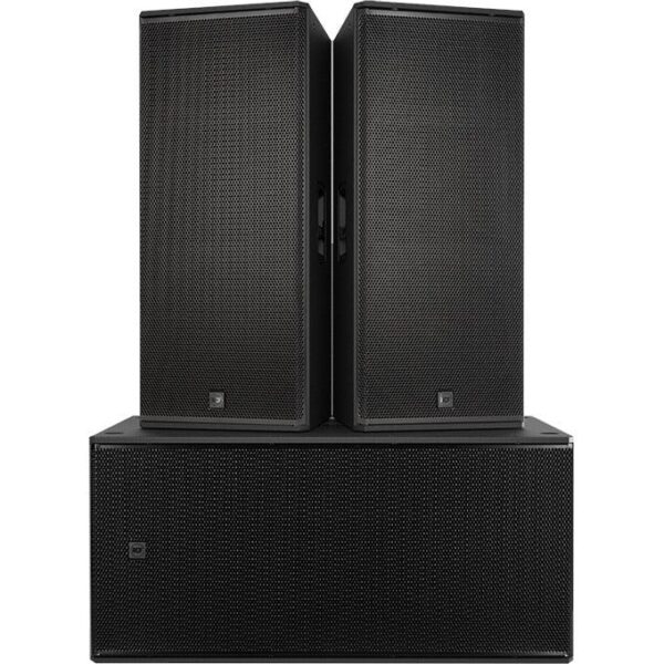4x RCF NX985-A Active Speaker + 2x SUB8008-AS Dual 18" subwoofer 8600W PA Stack - Image 2