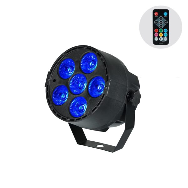 4x Equinox MicroPar Quad 6 x 10W RGBW LED - Image 2