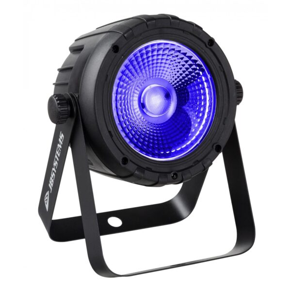 4x JB Systems MINI-PAR RGB COB MK2 LED Uplighter DMX inc T-Bar Tripod Lighting Stand - Image 3