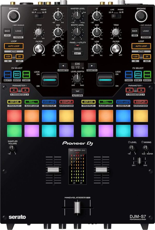 Pioneer DJ DJM-S7 2-Channel Scratch DJ Mixer