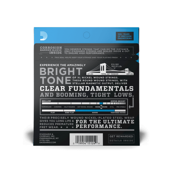 D'Addario XL Nickel Wound Bass Guitar Strings - Image 7