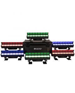 ADJ ElectraPix Bar 8 Pak 6x IP65 Battery Hex LED Bar Bundle