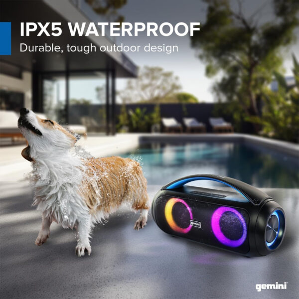 Gemini Sound GGO-230L Portable Bluetooth Speaker Waterproof - Image 4