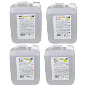 4x Briteq BT-HAZLIQ5 OIL Hazer Liquid Fluid for Haze Machine Oli Based