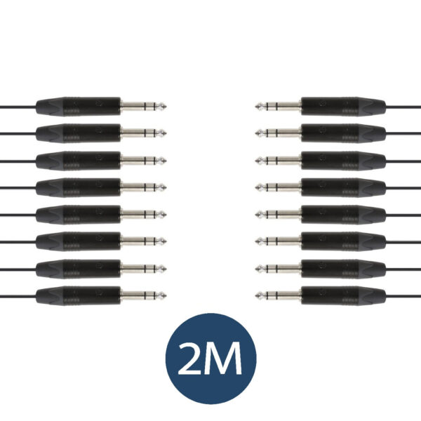 Klotz & Neutrik 2M Pro 8 Way Loom Balanced TRS Jack to Jack - Made with NP3X Jacks