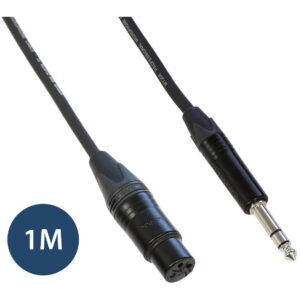 Klotz & Neutrik 1M Pro Female XLR to Stereo Jack  with NP3X Jack