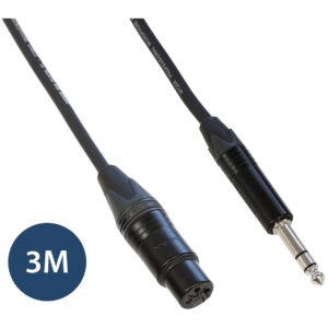Klotz & Neutrik 3M Pro Female XLR to Stereo Jack with NP3X Jack